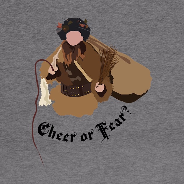 Dwight Schrute Cheer or Fear Belsnickel Art – The Office (black text) by Design Garden